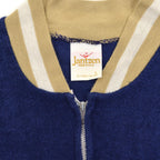 1970's JANTZEN TERRY CLOTH ZIP-UP SHIRT ... L