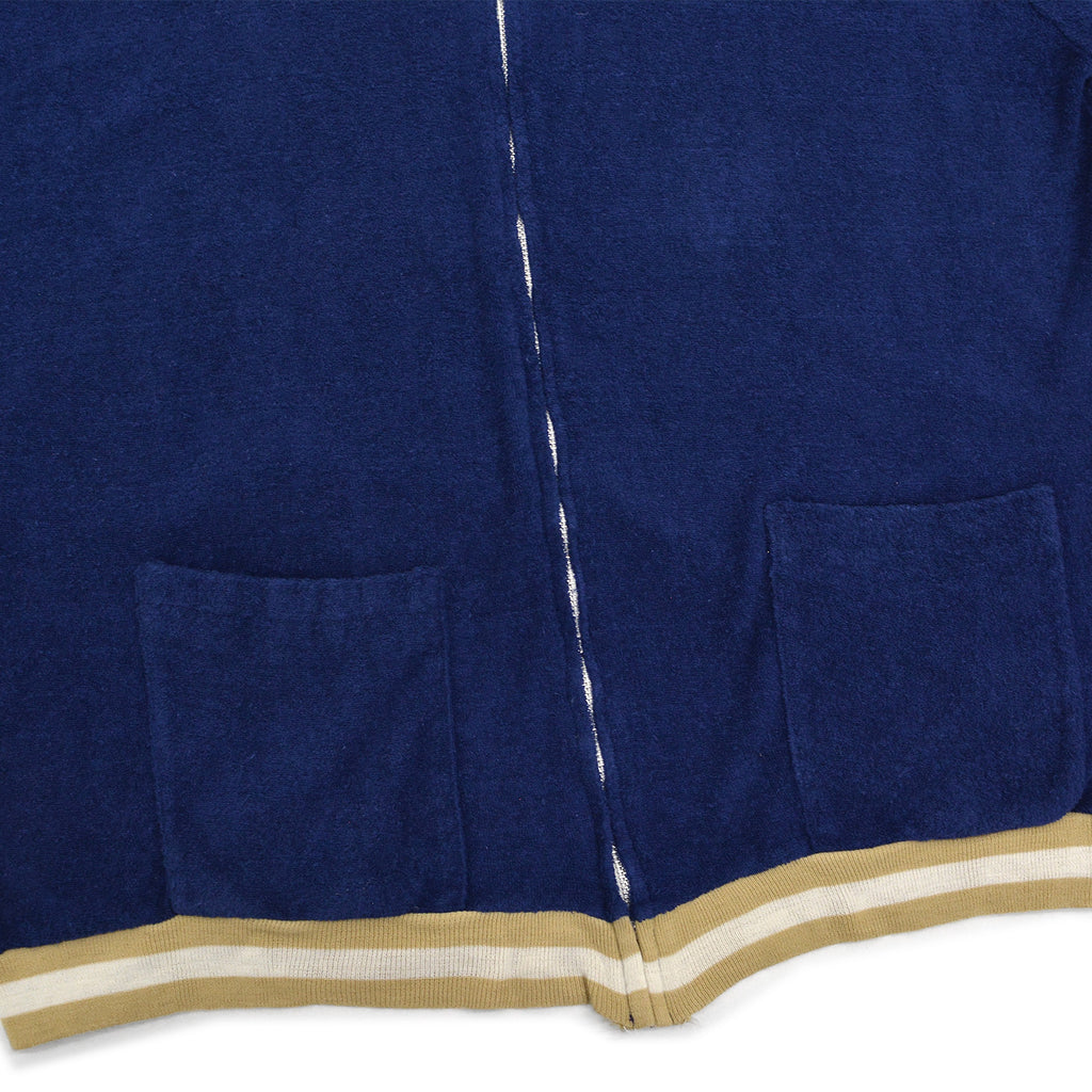 1970's JANTZEN TERRY CLOTH ZIP-UP SHIRT ... L