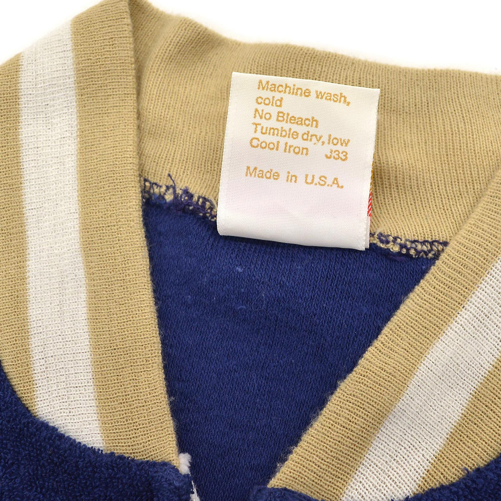 1970's JANTZEN TERRY CLOTH ZIP-UP SHIRT ... L