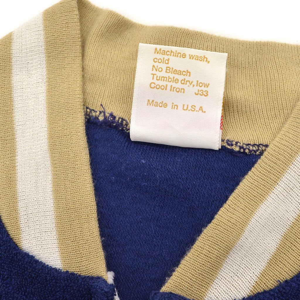 1970's JANTZEN TERRY CLOTH ZIP-UP SHIRT ... L