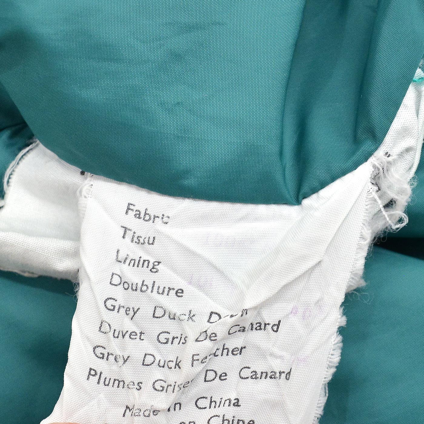 ~1990's JC PENNEY DOWN VEST / DEEP TEAL GREEN ... L