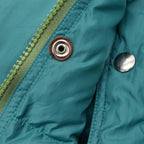 ~1990's JC PENNEY DOWN VEST / DEEP TEAL GREEN ... L