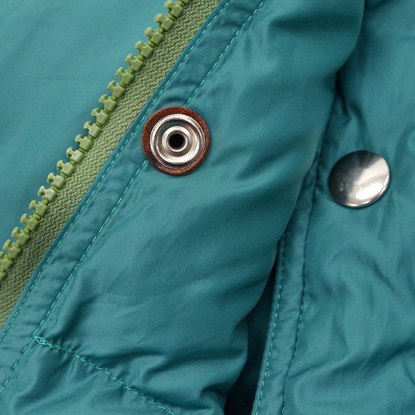 ~1990's JC PENNEY DOWN VEST / DEEP TEAL GREEN ... L