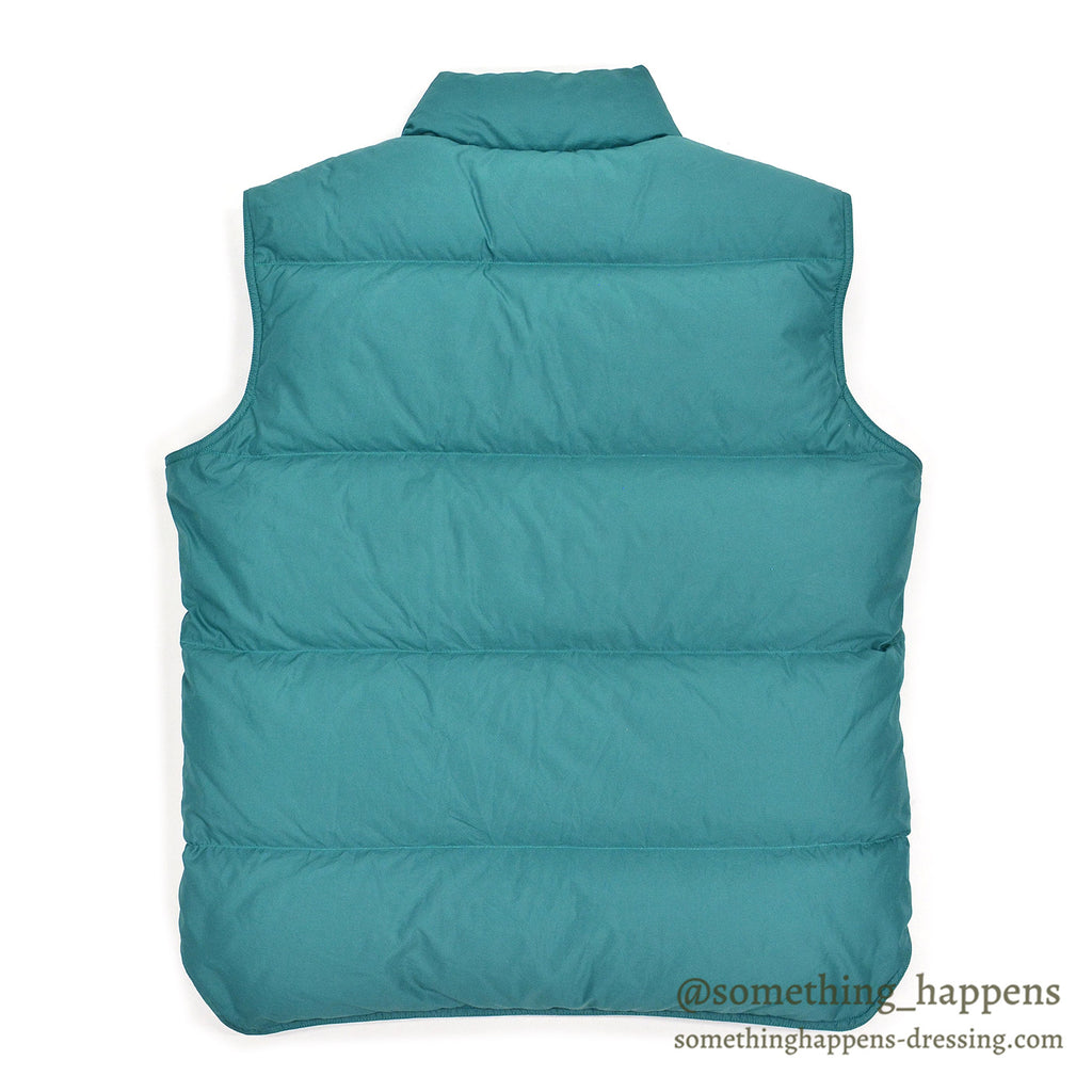 ~1990's JC PENNEY DOWN VEST / DEEP TEAL GREEN ... L