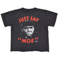 1980s JUST SAY MOE T-SHIRT / CUT-OFF...