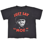 1980s JUST SAY MOE T-SHIRT / CUT-OFF...