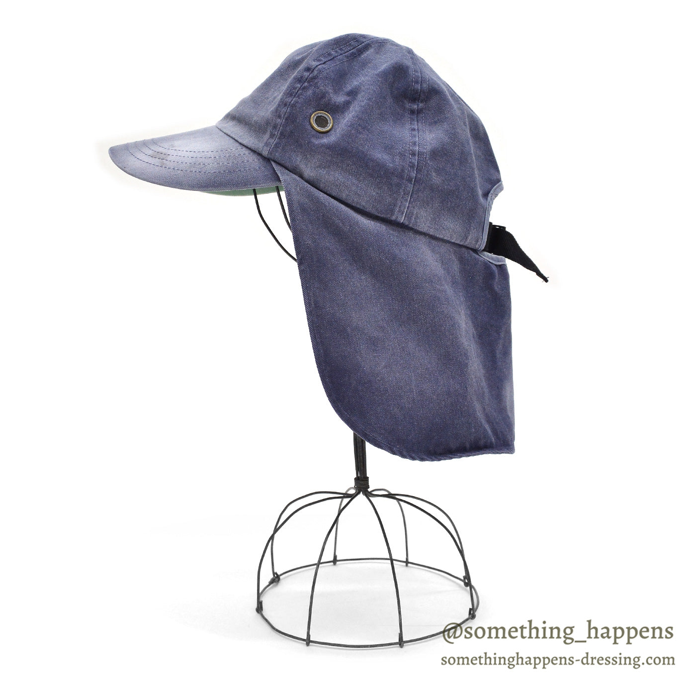 1990's~ LAKE OF THE ISLES SUN FADED NECK FLAP CAP...