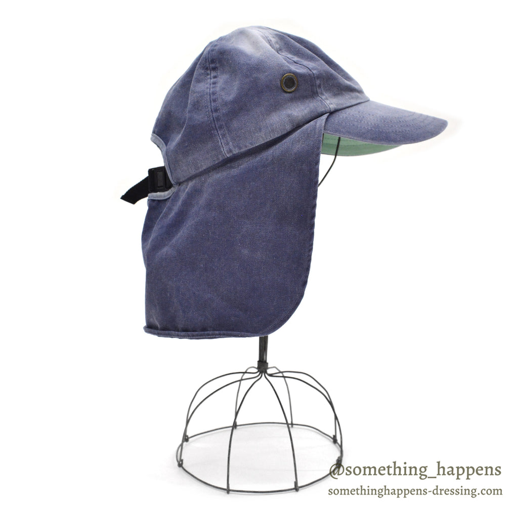 1990's~ LAKE OF THE ISLES SUN FADED NECK FLAP CAP...