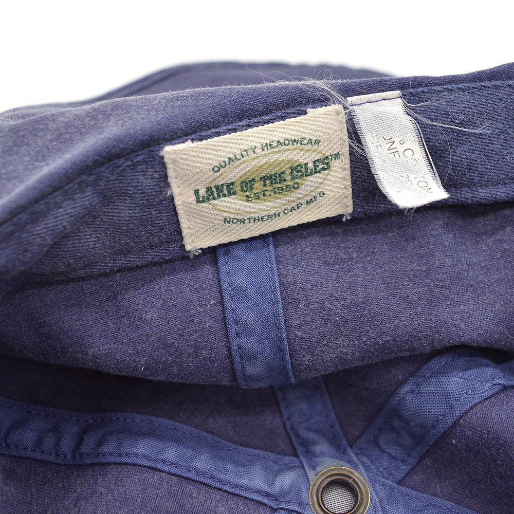 1990's~ LAKE OF THE ISLES SUN FADED NECK FLAP CAP...