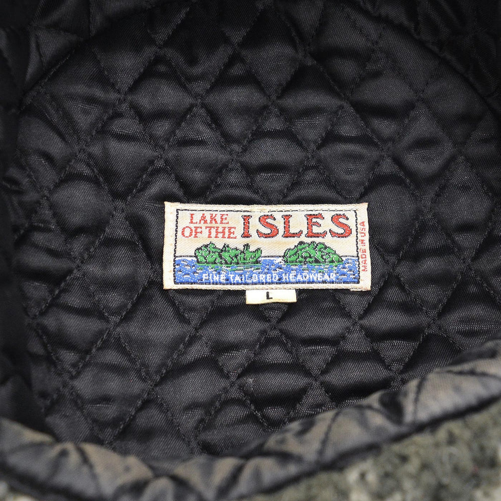 1990's LAKE OF THE ISLES SNOWFLAKE PATTERN TRAPPER HAT...L