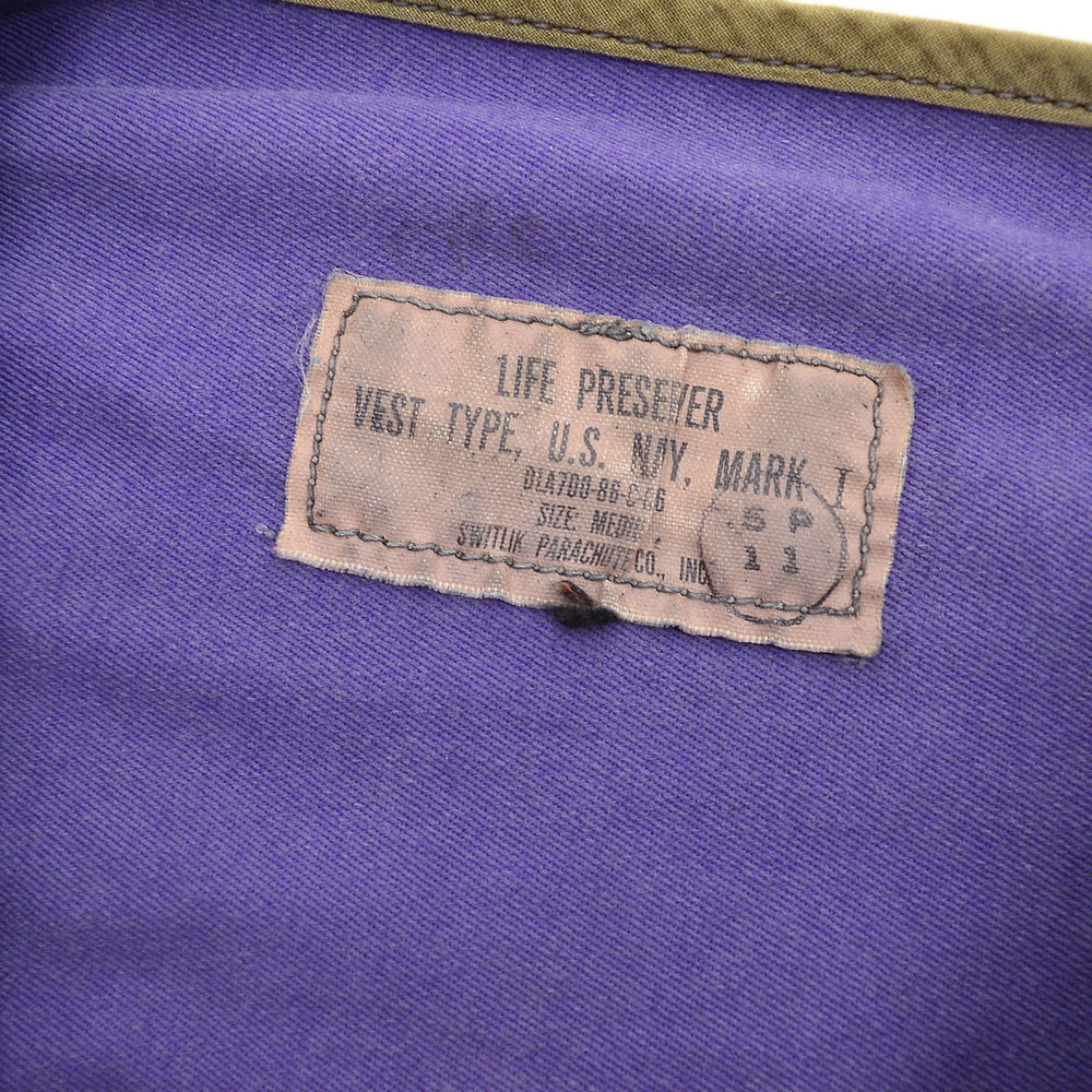 1980's U.S.NAVY LIFE PRESERVER VEST TYPE, MARK I / MODIFIED ... M