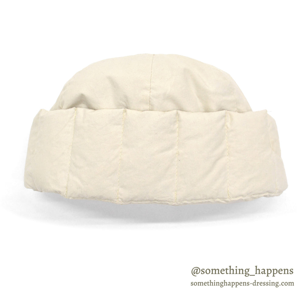 1980's LLBEAN GOOSE DOWN HAT / OFF WHITE...