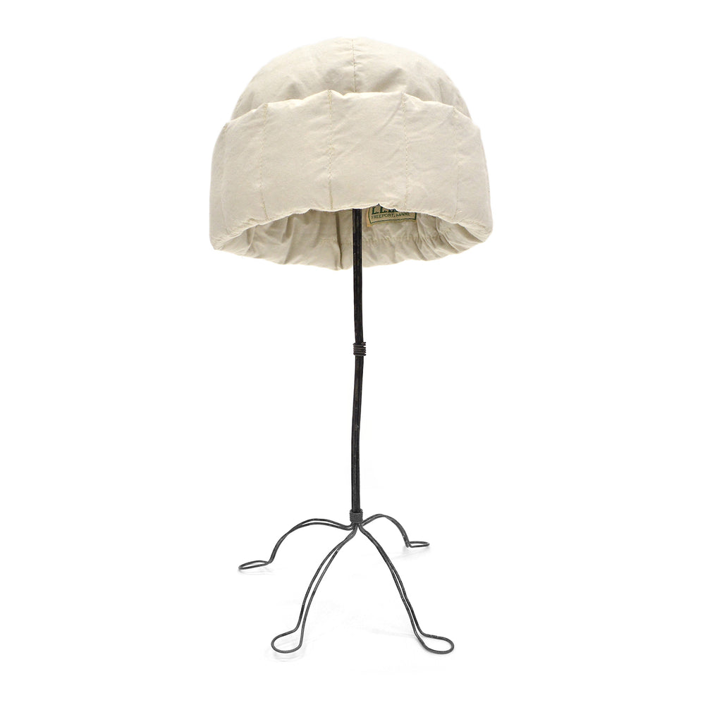 1980's LLBEAN GOOSE DOWN HAT / OFF WHITE...