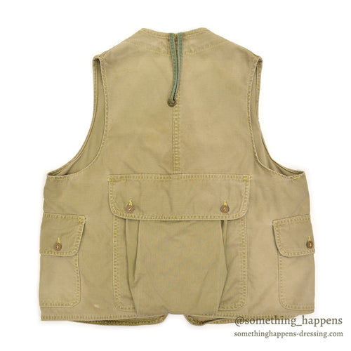 1960s L.L.BEAN HALF MOON POCKET FISHING VEST / TWO-TONE ...