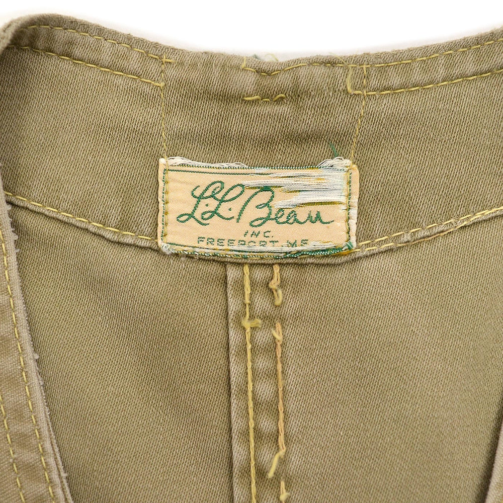 1960s L.L.BEAN HALF MOON POCKET FISHING VEST / TWO-TONE ...