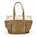 L.L.BEAN ZIP-TOP PICNIC TOTE / BROWN DENIM ...