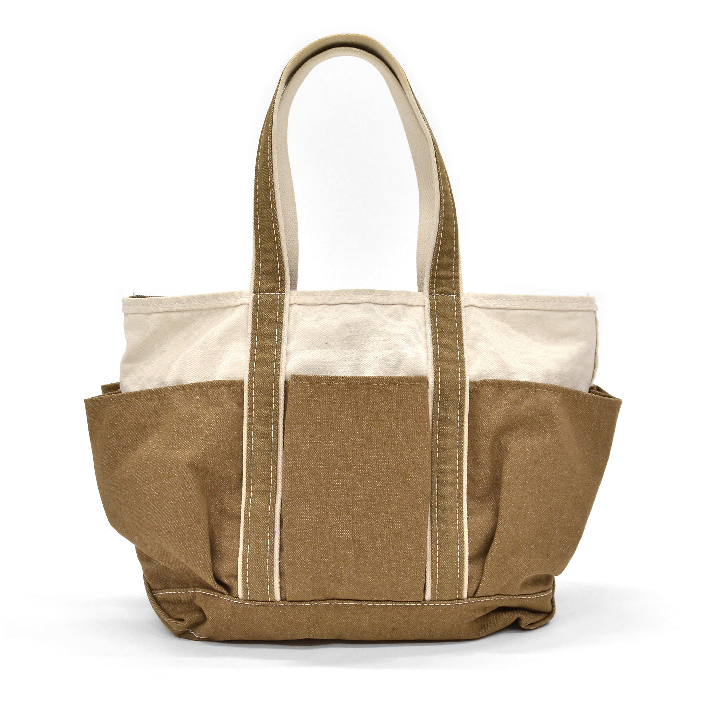 L.L.BEAN ZIP-TOP PICNIC TOTE / BROWN DENIM ...