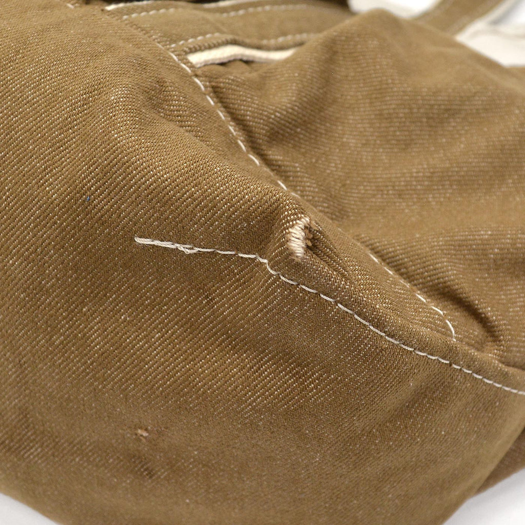 L.L.BEAN ZIP-TOP PICNIC TOTE / BROWN DENIM ...