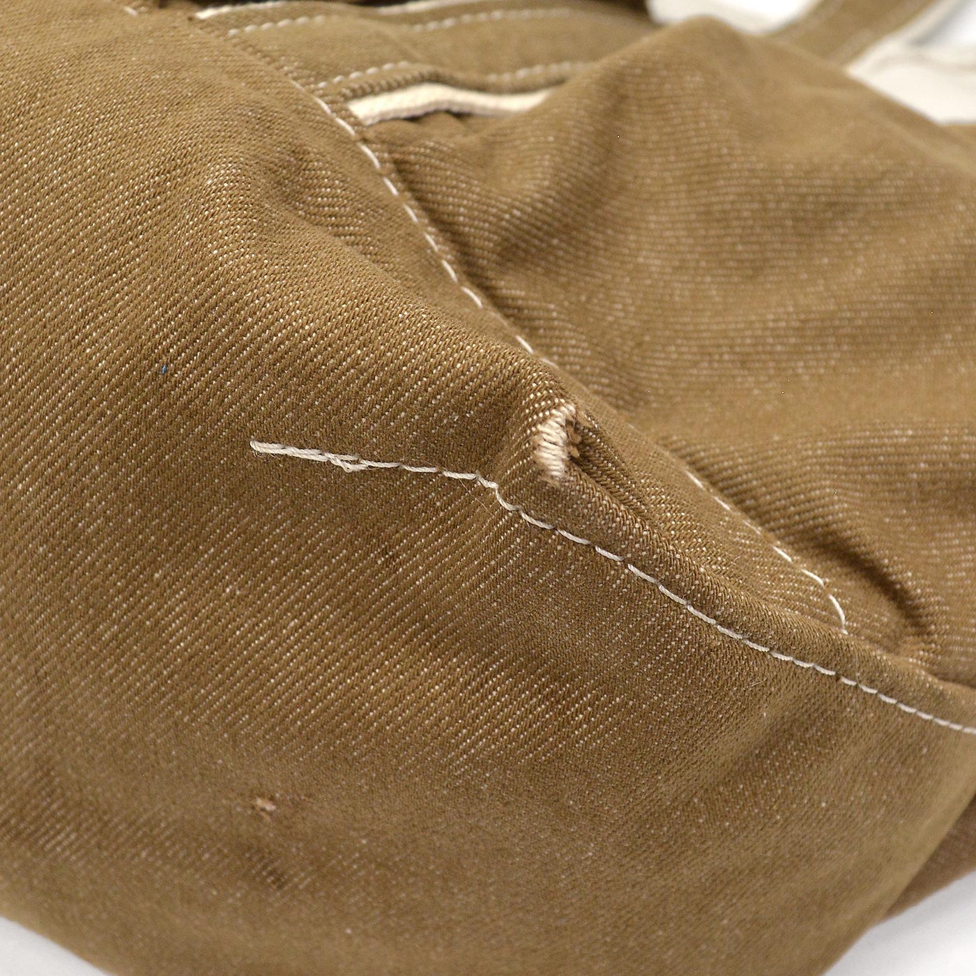 L.L.BEAN ZIP-TOP PICNIC TOTE / BROWN DENIM ...