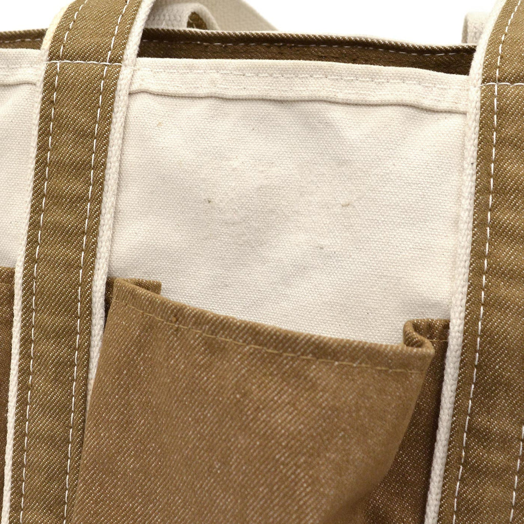 L.L.BEAN ZIP-TOP PICNIC TOTE / BROWN DENIM ...