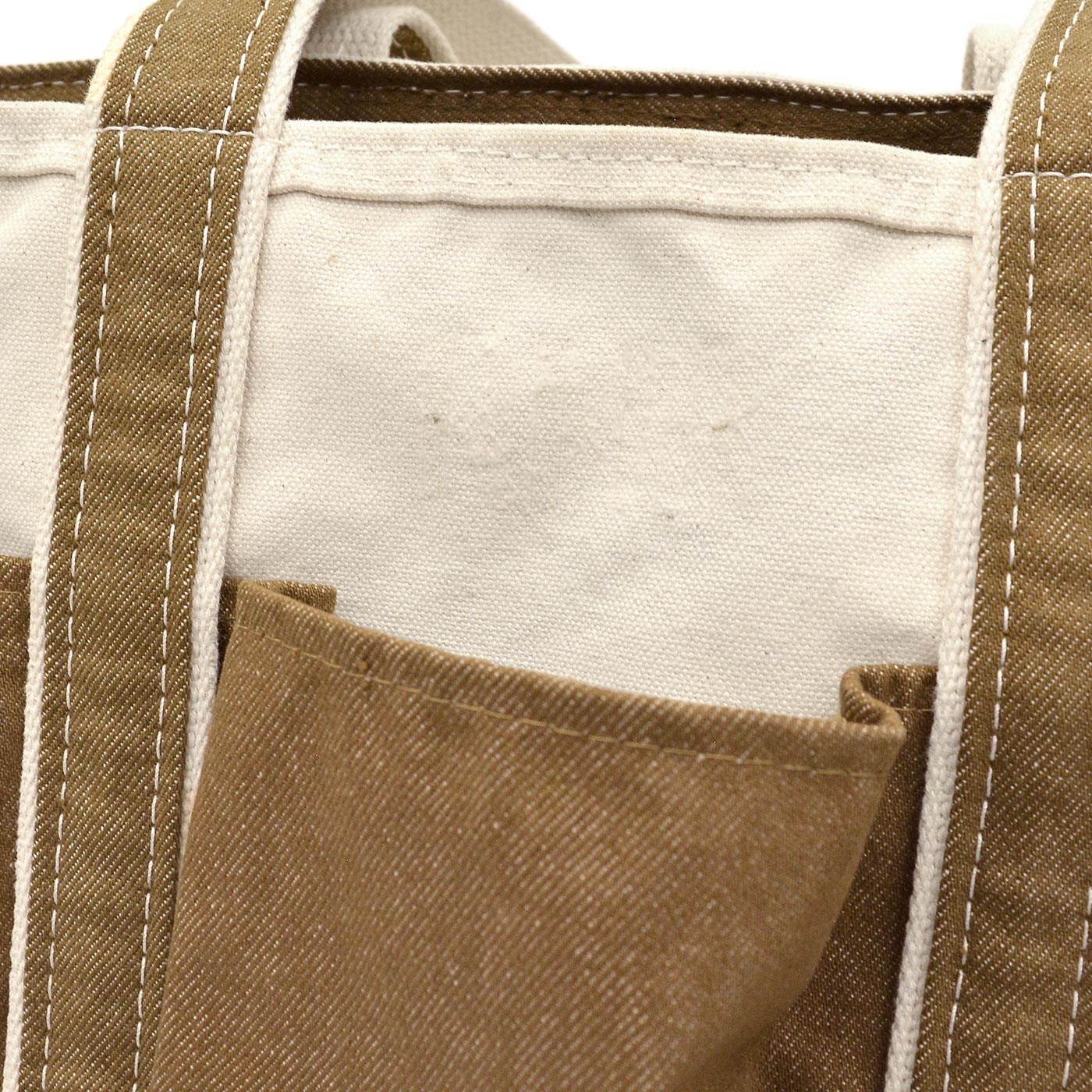 L.L.BEAN ZIP-TOP PICNIC TOTE / BROWN DENIM ...