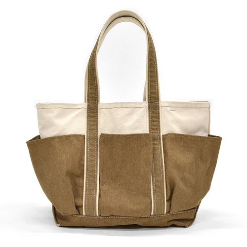 L.L.Bean Zip-Top Picnic Tote / Brown Denim