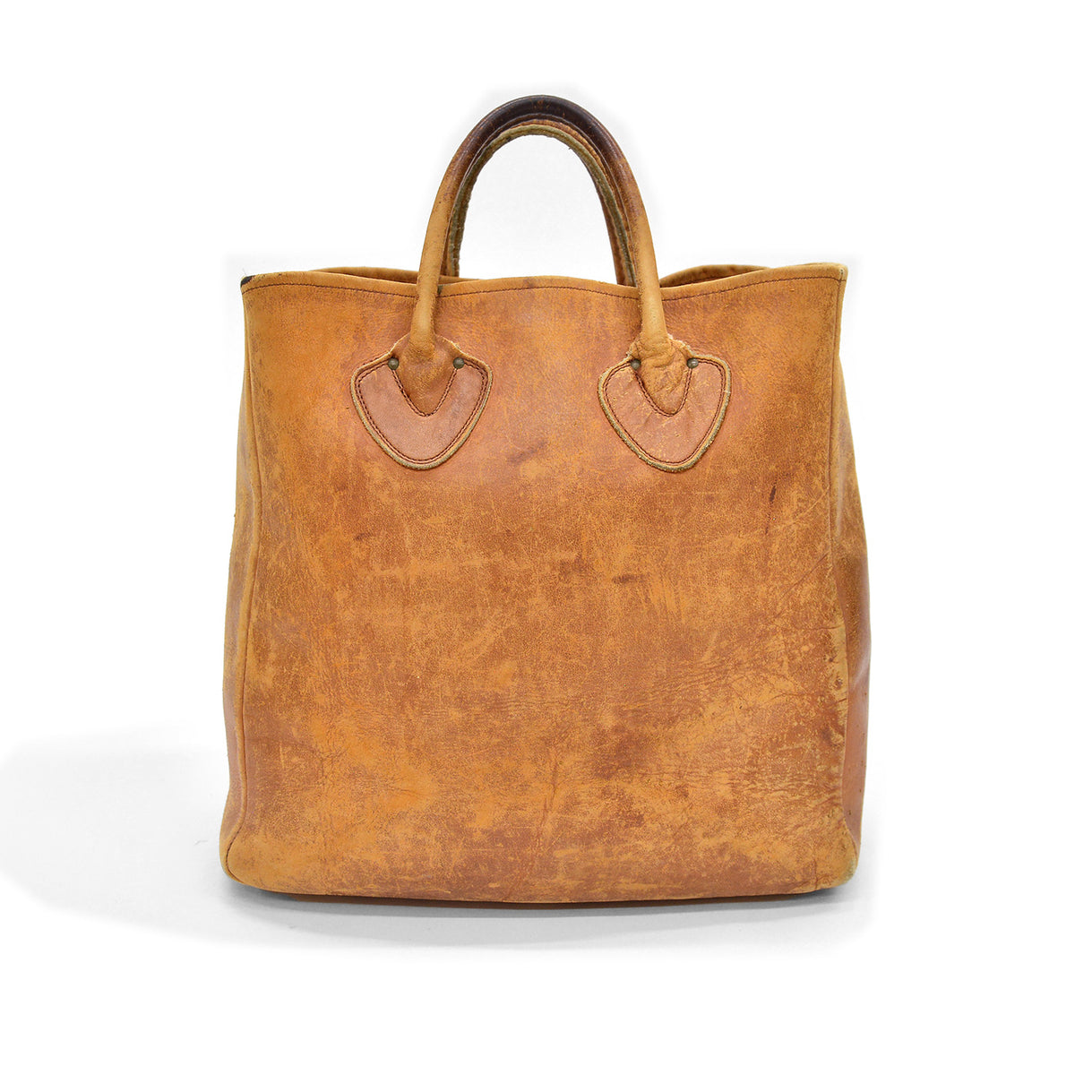 1960's L.L.BEAN LEATHER CARRYALL BAG / BEAUTIFUL PATINA ... MEDIUM