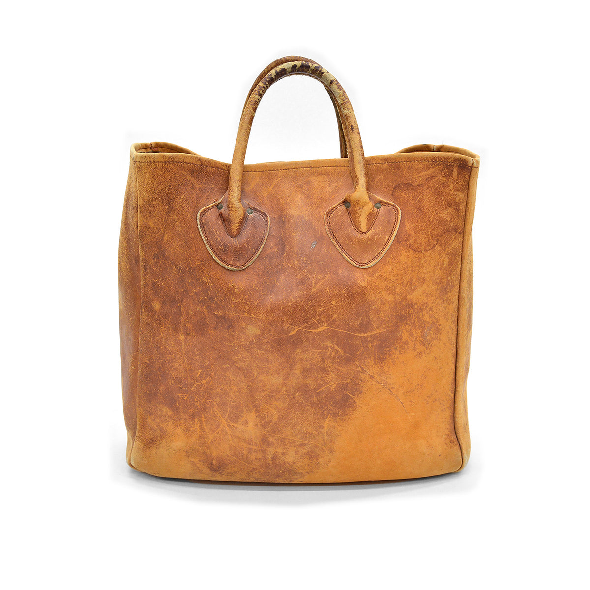 1960's L.L.BEAN LEATHER CARRYALL BAG / BEAUTIFUL PATINA ... MEDIUM