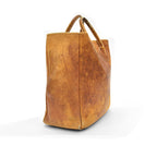 1960's L.L.BEAN LEATHER CARRYALL BAG / BEAUTIFUL PATINA ... MEDIUM