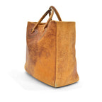 1960's L.L.BEAN LEATHER CARRYALL BAG / BEAUTIFUL PATINA ... MEDIUM