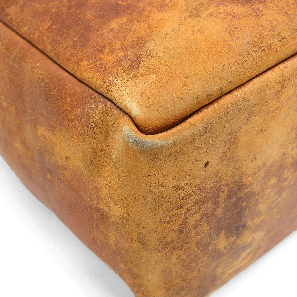 1960's L.L.BEAN LEATHER CARRYALL BAG / BEAUTIFUL PATINA ... MEDIUM