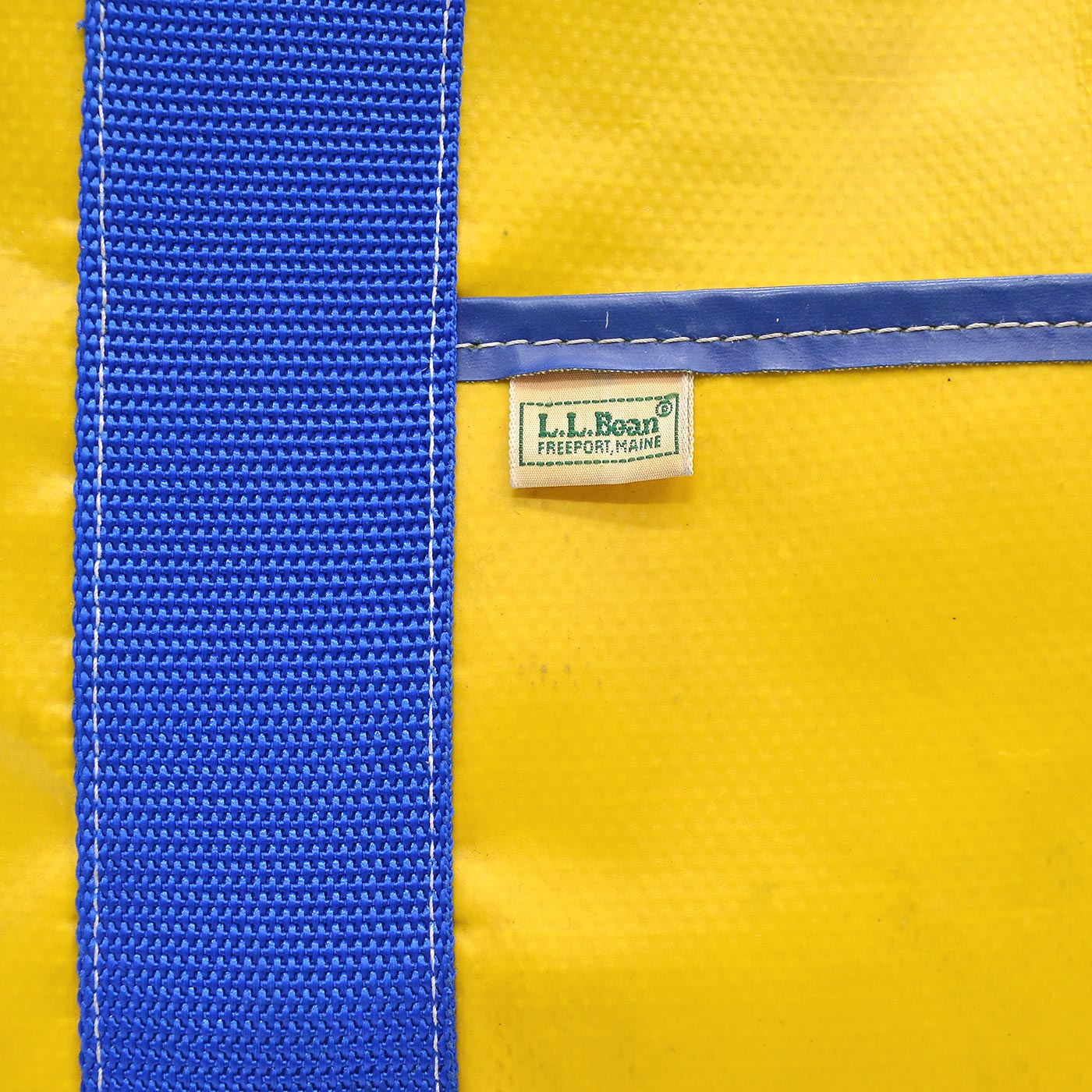 1980's LLBEAN PVC WATERPROOF TOTE BAG / EXTREMELY RARE...