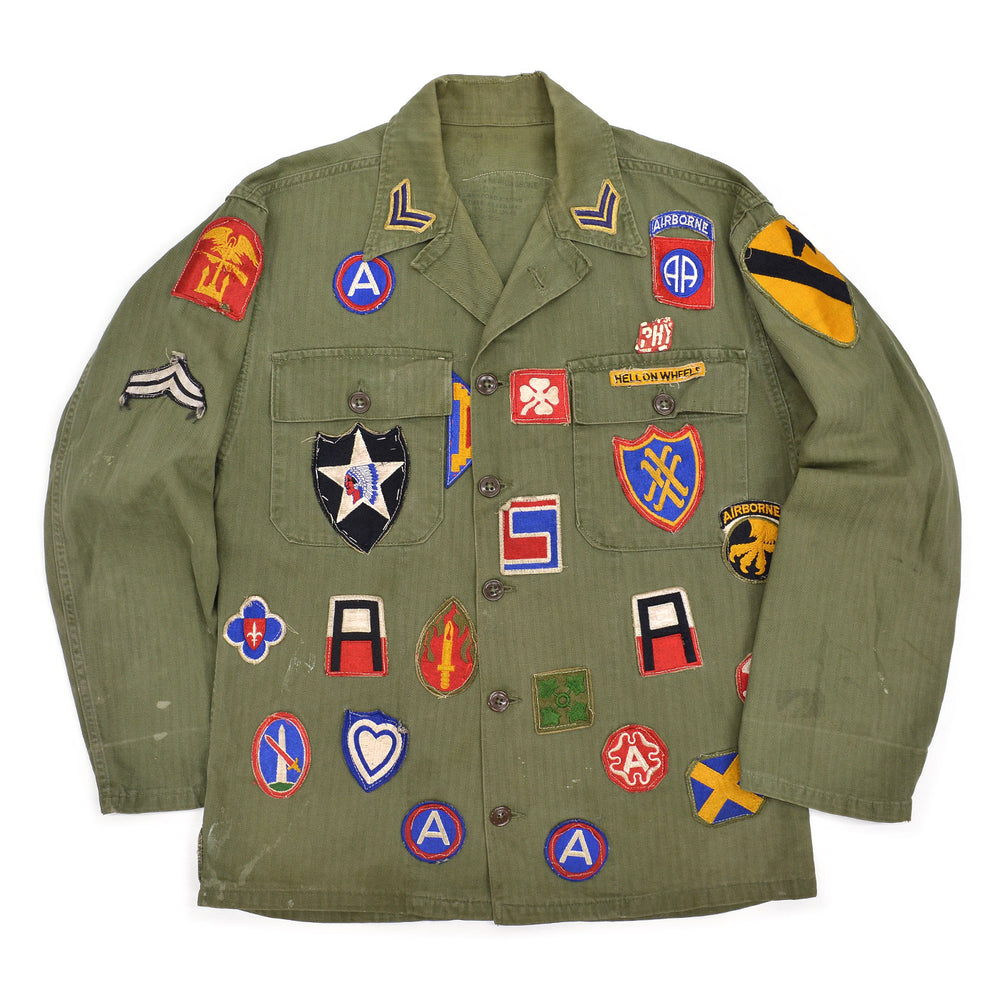 1950's U.S.MILITARY MEMORABILIA PATCH M-47 HBT JACKET ... SMALL