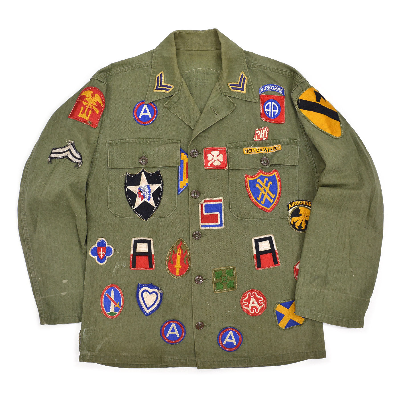 1950's U.S.MILITARY MEMORABILIA PATCH M-47 HBT JACKET ... SMALL