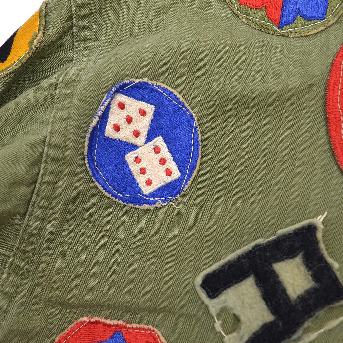 1950's U.S.MILITARY MEMORABILIA PATCH M-47 HBT JACKET ... SMALL