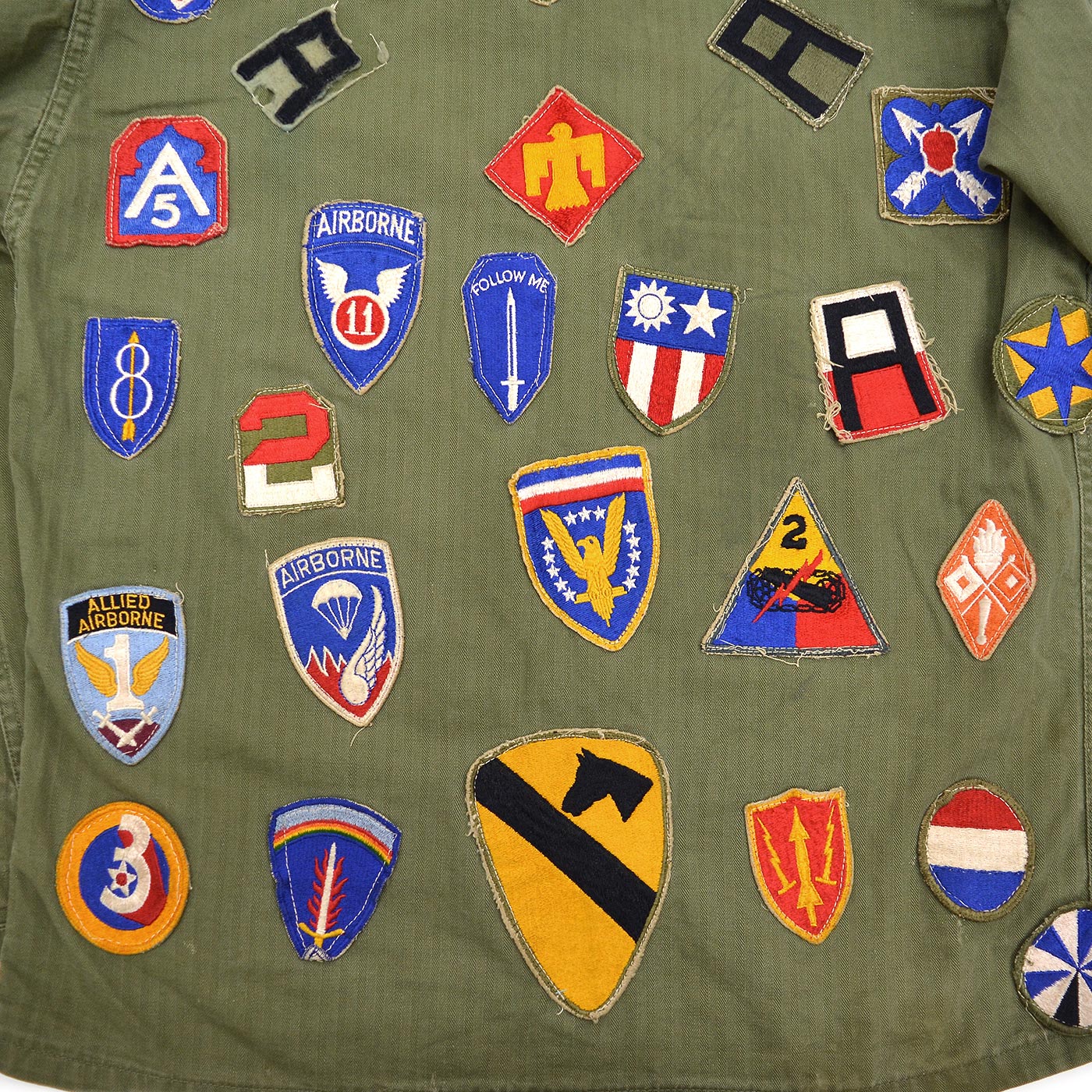 1950's U.S.MILITARY MEMORABILIA PATCH M-47 HBT JACKET ... SMALL