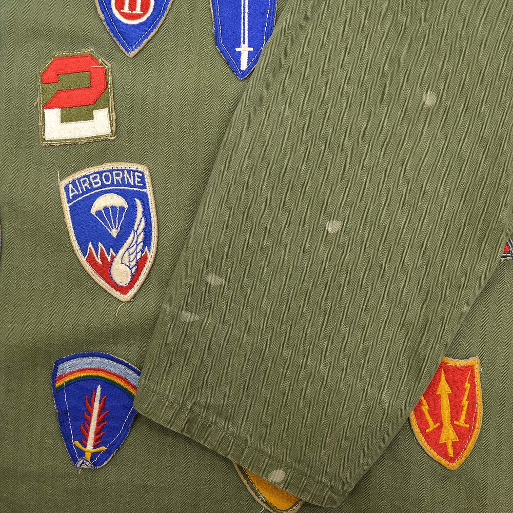 1950's U.S.MILITARY MEMORABILIA PATCH M-47 HBT JACKET ... SMALL