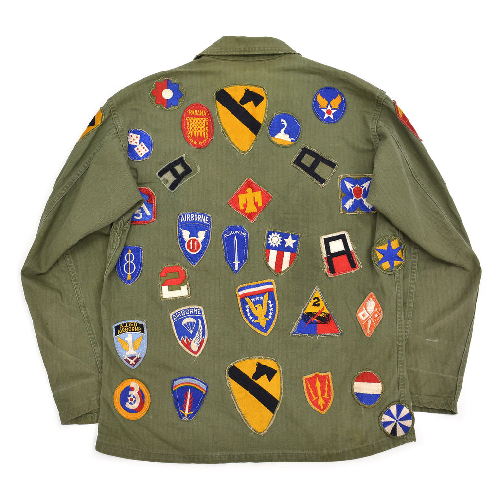 1950's U.S.MILITARY MEMORABILIA PATCH M-47 HBT JACKET ... SMALL