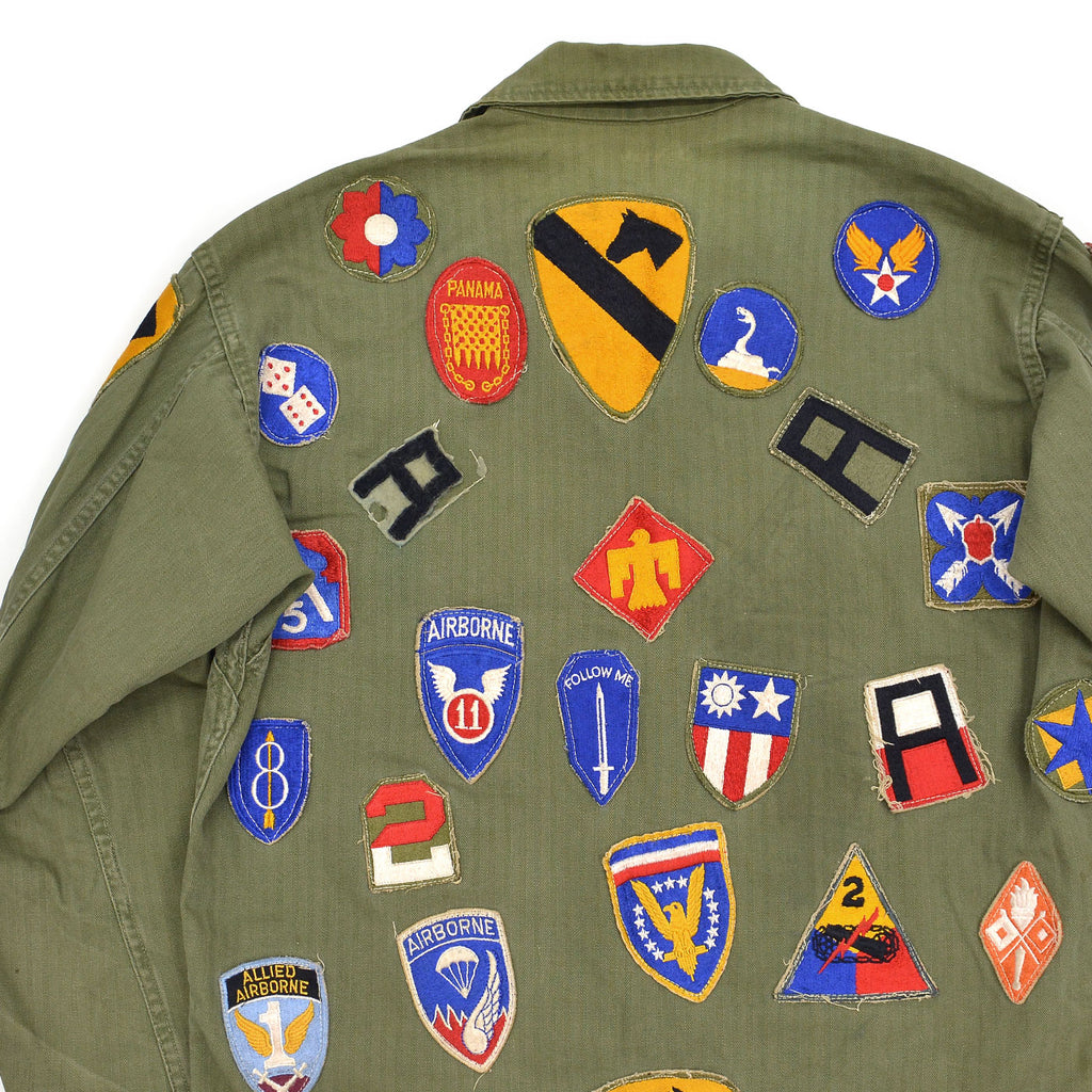 1950's U.S.MILITARY MEMORABILIA PATCH M-47 HBT JACKET ... SMALL