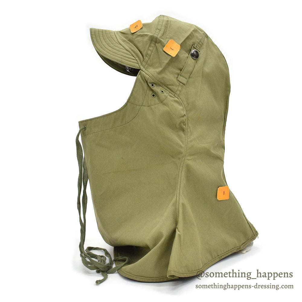 1940's DEADSTOCK USARMY WW2 CLOTH HOOD / CUTTER TAGS...