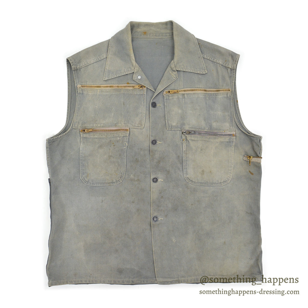 1950's OLD MILITARY MODIFIED FISHING VEST...