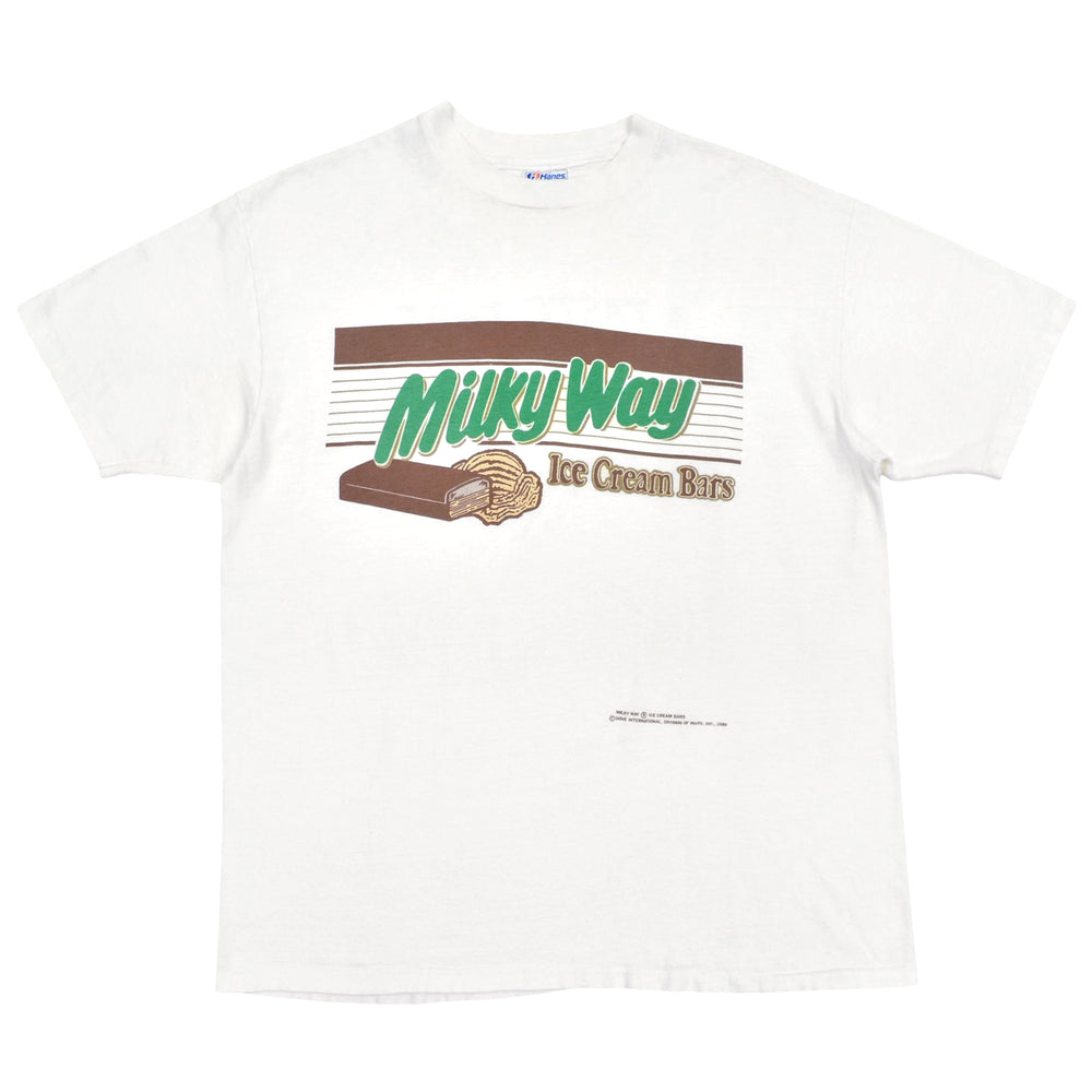 1980's~ HANES MILKY WAY ICE CREAM BARS PROMO T-SHIRT ... XL