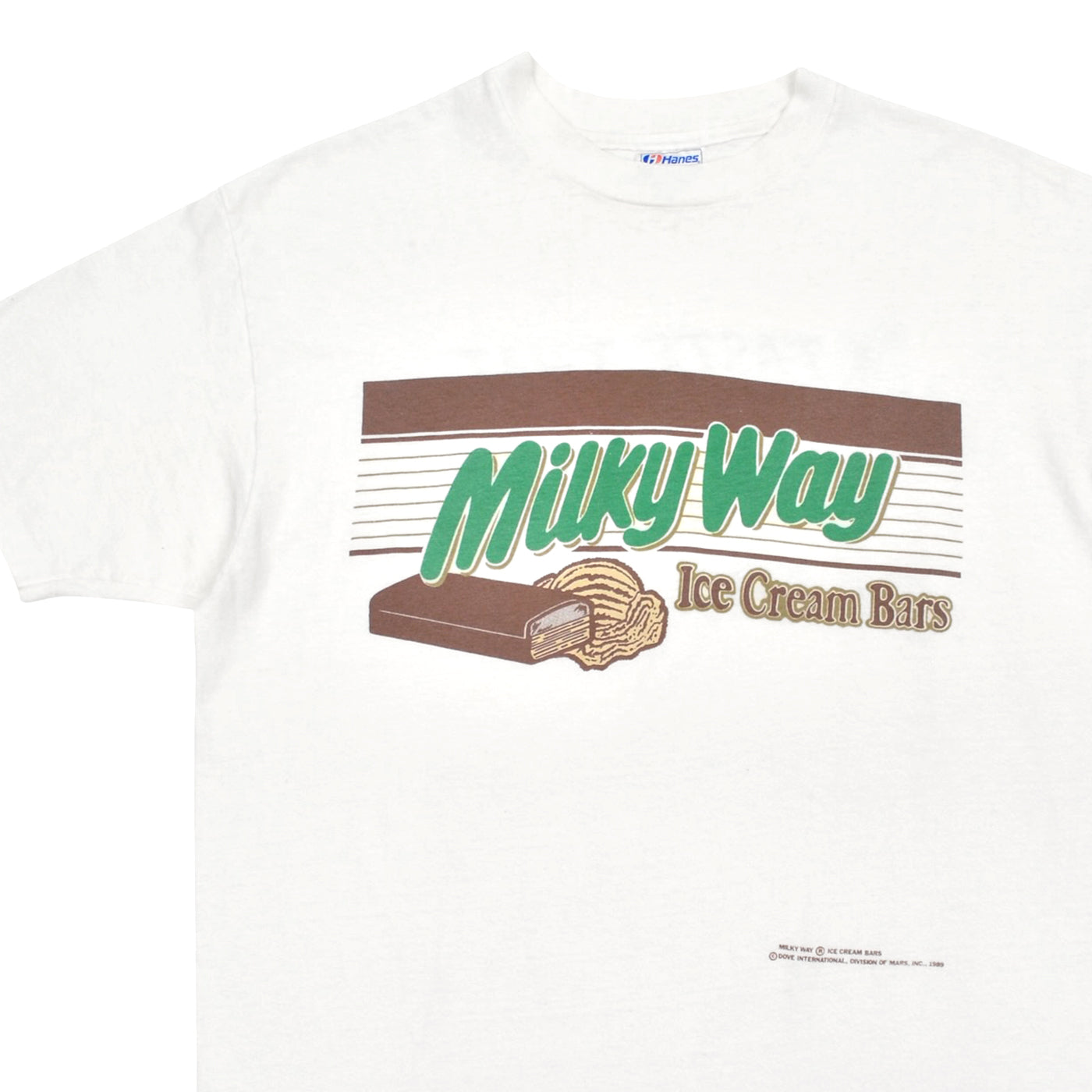 1980's~ HANES MILKY WAY ICE CREAM BARS PROMO T-SHIRT ... XL