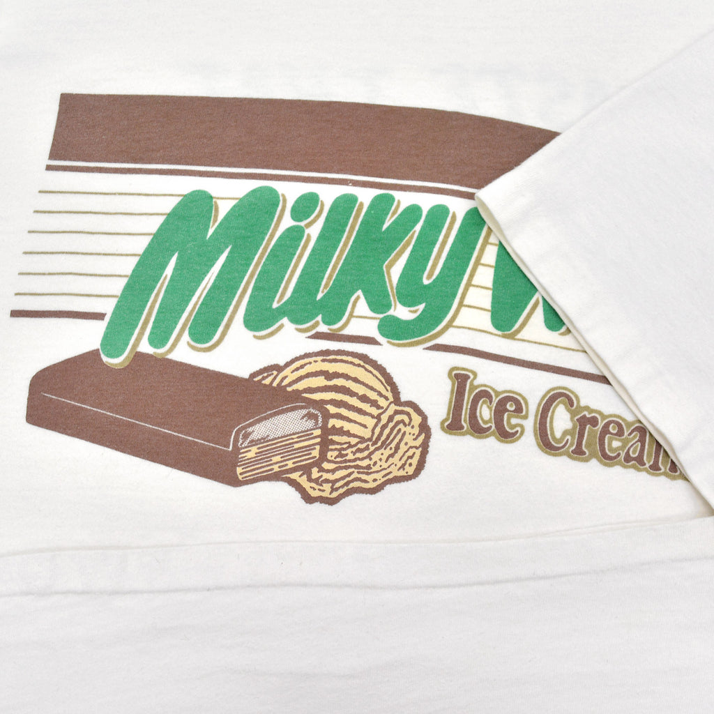 1980's~ HANES MILKY WAY ICE CREAM BARS PROMO T-SHIRT ... XL