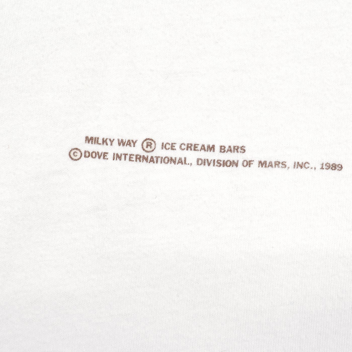 1980's~ HANES MILKY WAY ICE CREAM BARS PROMO T-SHIRT ... XL