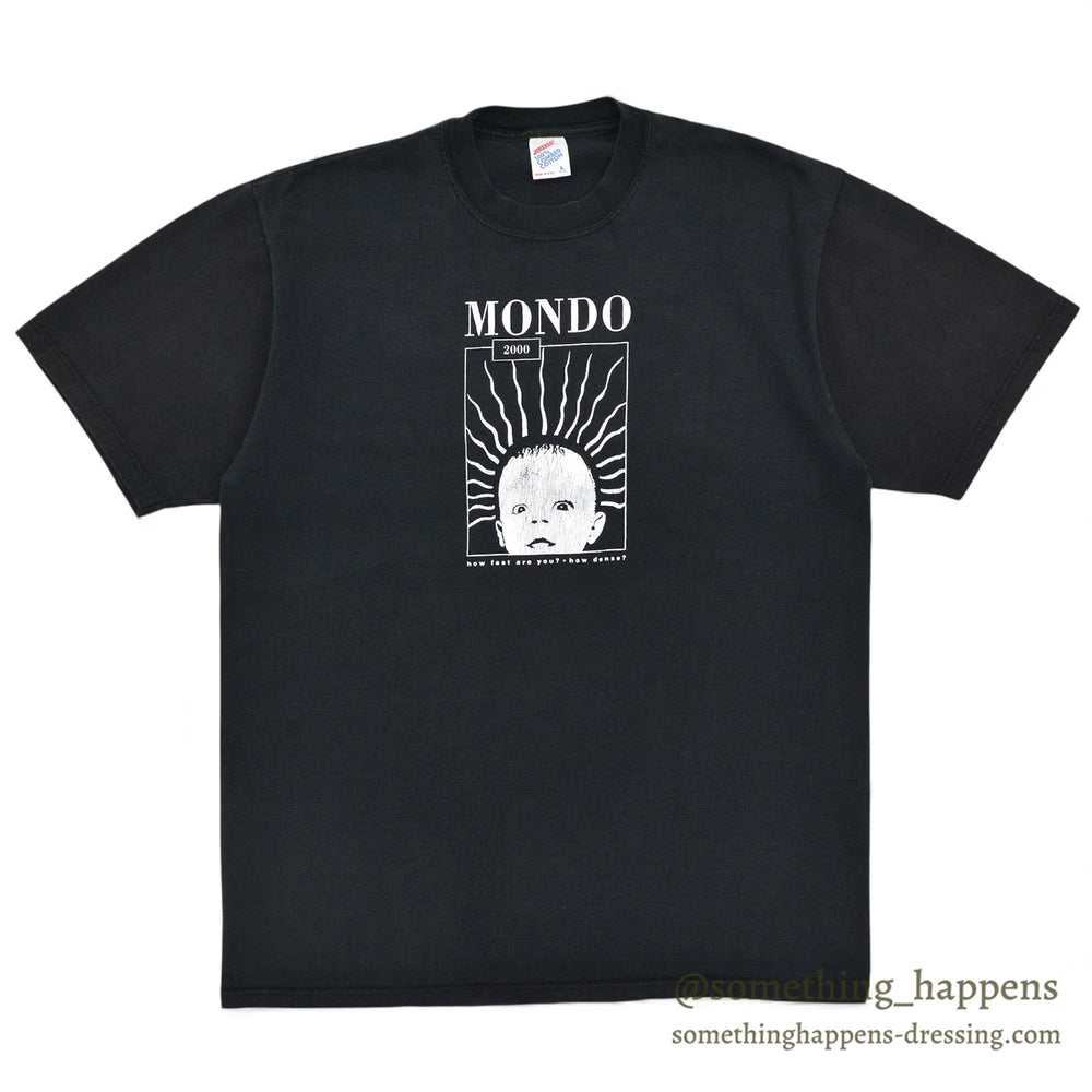 1990's JERZEES MONDO 2000 MAGAZINE T-SHIRT / TWO-TONE ... L