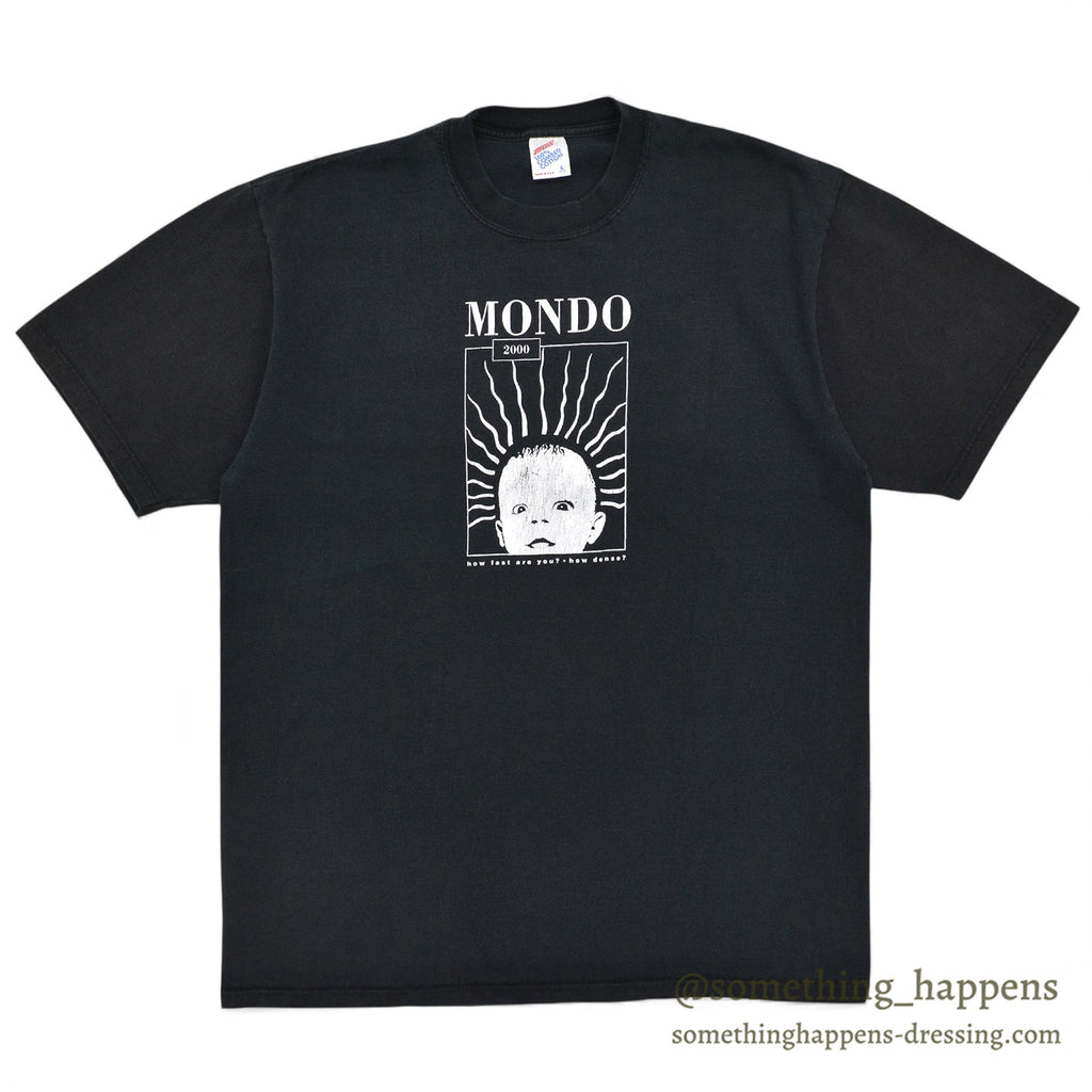 1990's JERZEES MONDO 2000 MAGAZINE T-SHIRT / TWO-TONE ... L