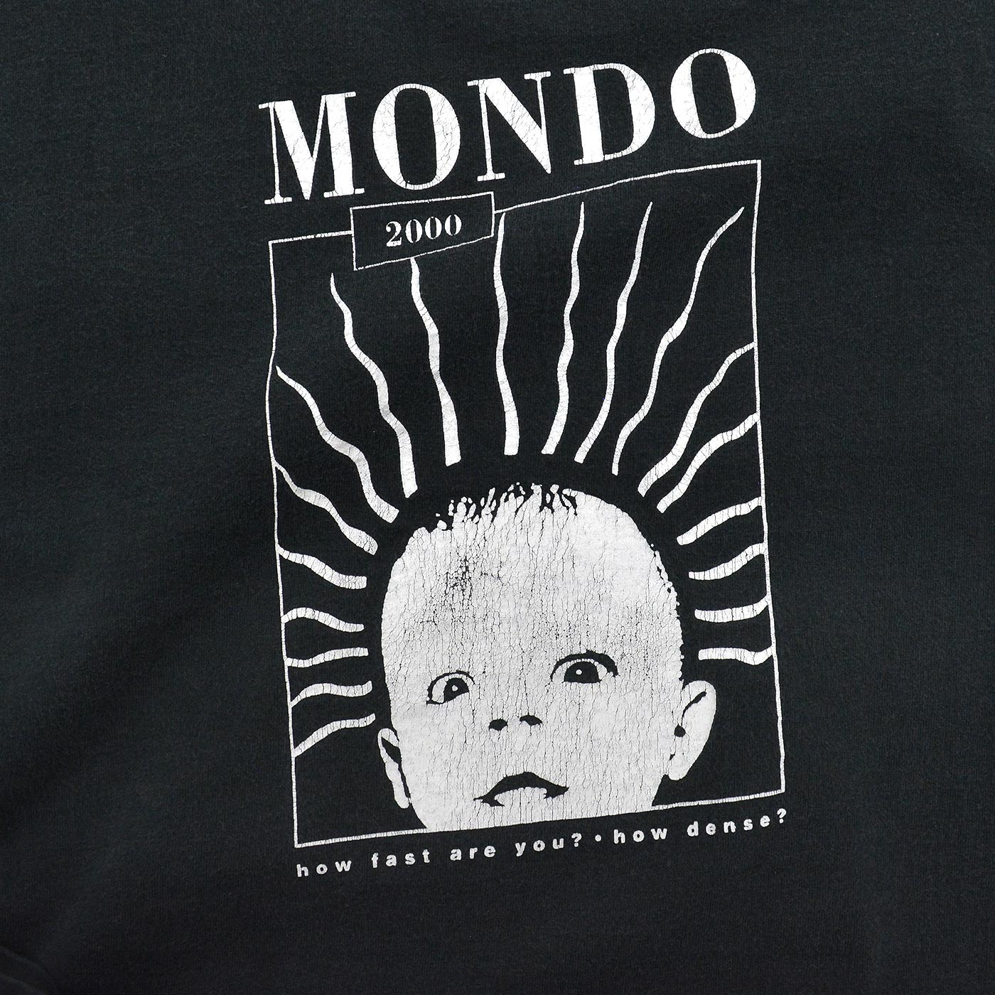 1990's JERZEES MONDO 2000 MAGAZINE T-SHIRT / TWO-TONE ... L