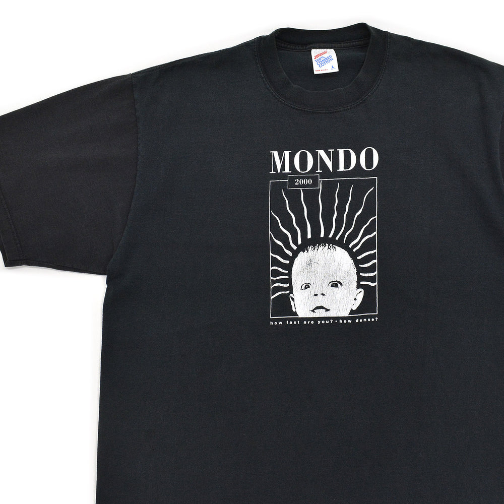 1990's JERZEES MONDO 2000 MAGAZINE T-SHIRT / TWO-TONE ... L