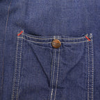 1960's~ MONTGOMERY WARD HIPPIE EMBROIDERED DENIM COVERALL ... 38